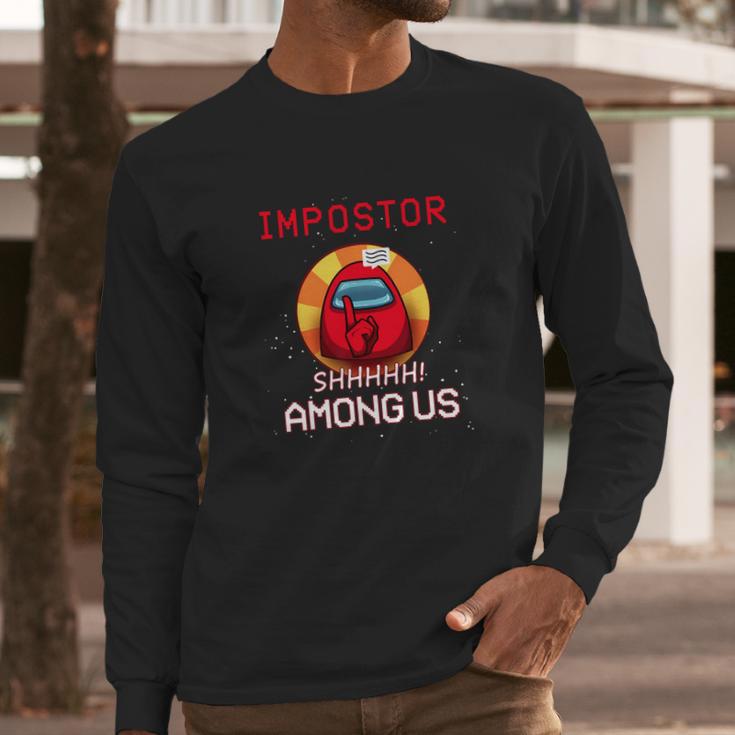 Impostor Among Us Long Sleeve T-Shirt Gifts for Him