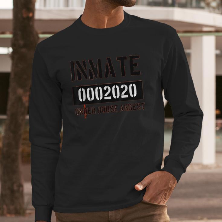 Inmate Prisoner Halloween Jail Costume Funny Long Sleeve T-Shirt Gifts for Him