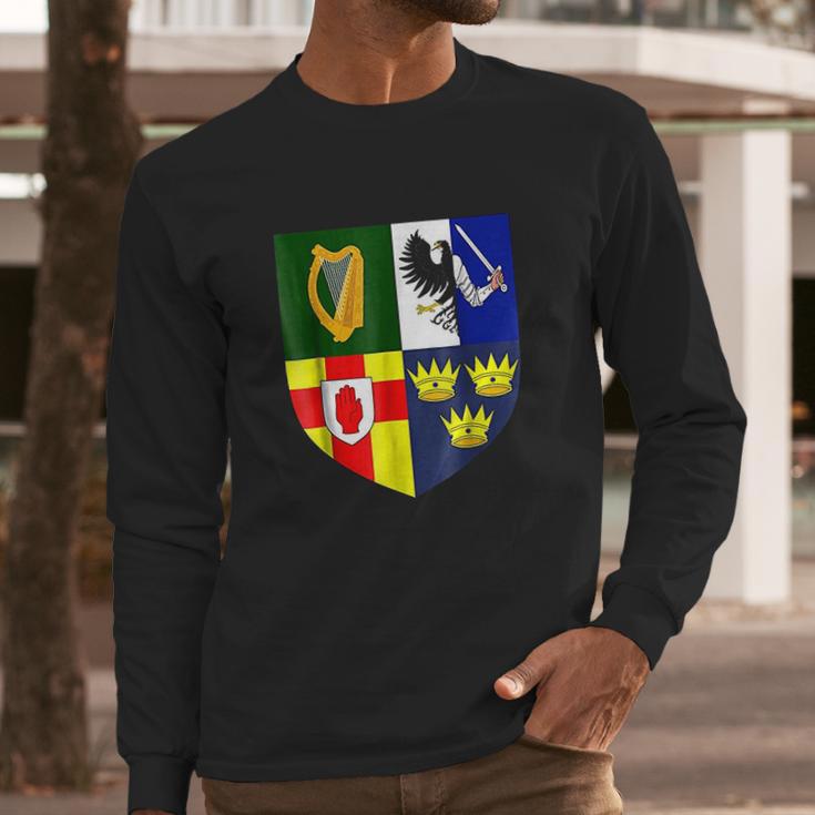 Ireland Coat Of Arms Irish Eire Crest Graphic Long Sleeve T-Shirt Gifts for Him