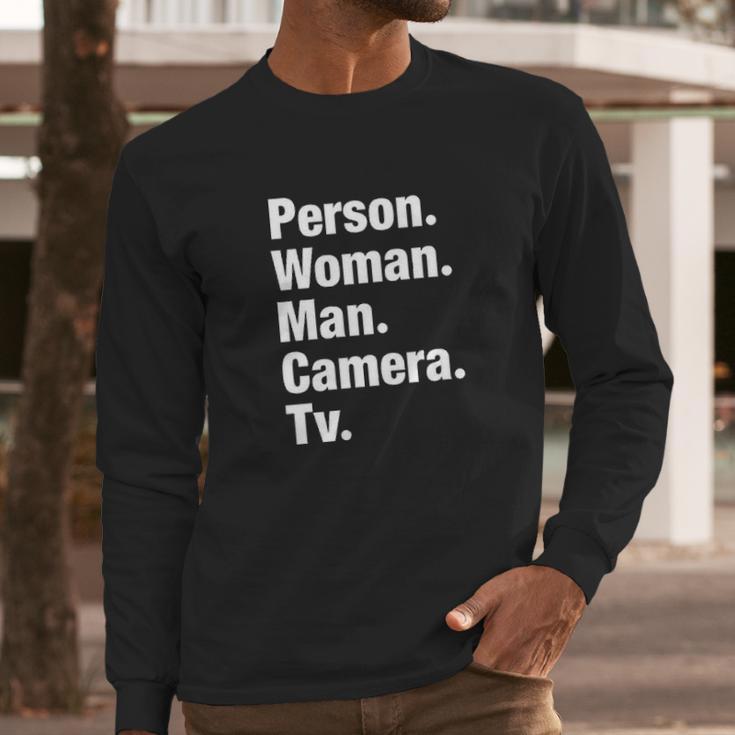 Iron Person Woman Man Camera Long Sleeve T-Shirt Gifts for Him