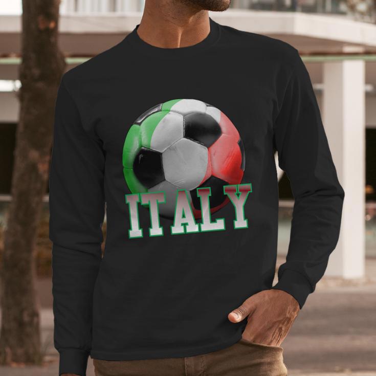 Italy Soccer Logo Long Sleeve T-Shirt Gifts for Him