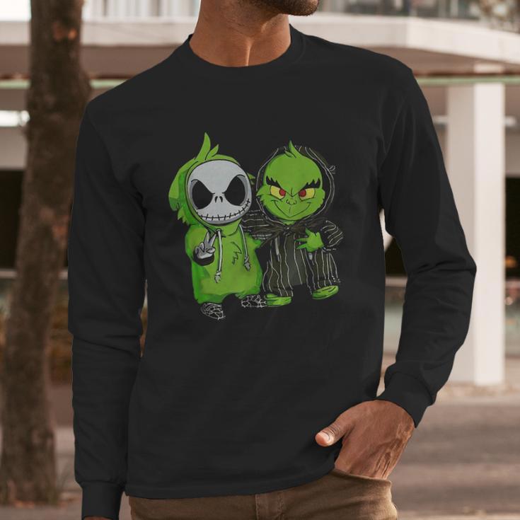 Jack & The Grinch Long Sleeve T-Shirt Gifts for Him