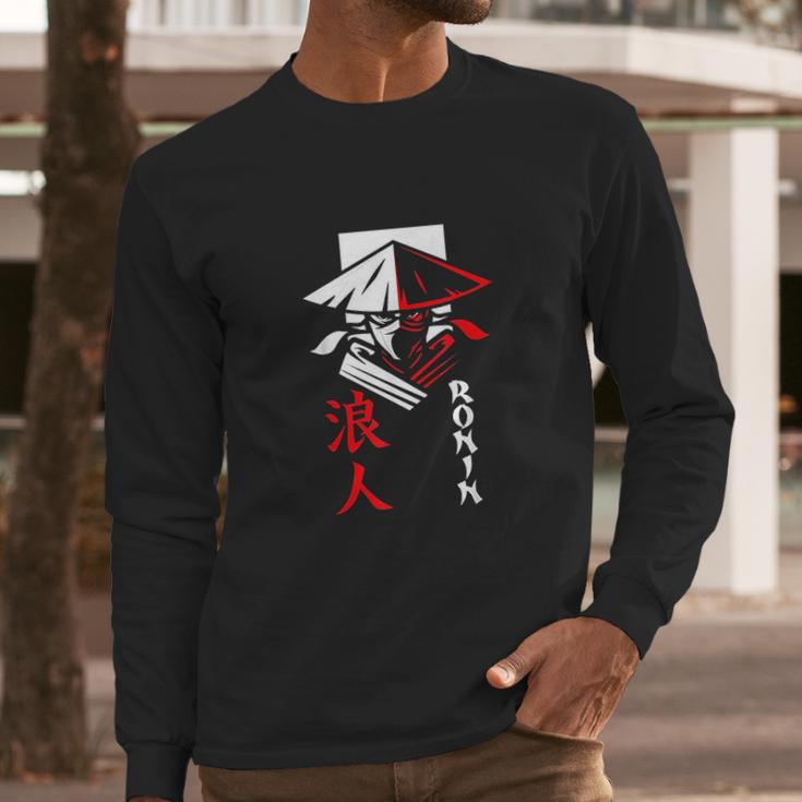 Japanese Ronin Samurai Warrior Bushido Gift Long Sleeve T-Shirt Gifts for Him