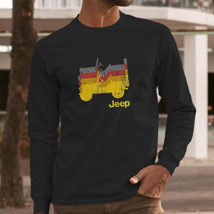 Jeep Willys Repeating Long Sleeve T-Shirt Gifts for Him