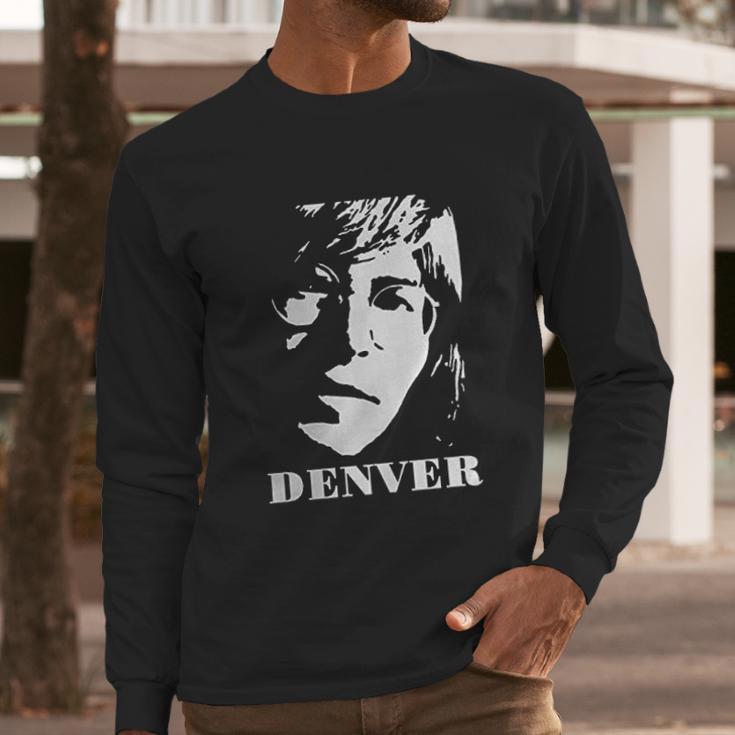 John Denver Tops Short Sleeved Round Neck Long Sleeve T-Shirt Gifts for Him