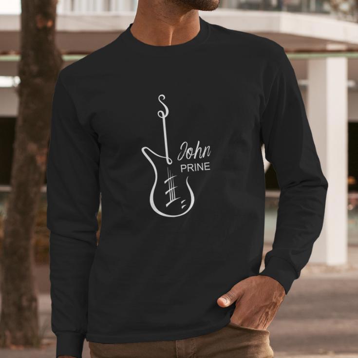 John Prine Guitar Best Gift Long Sleeve T-Shirt Gifts for Him