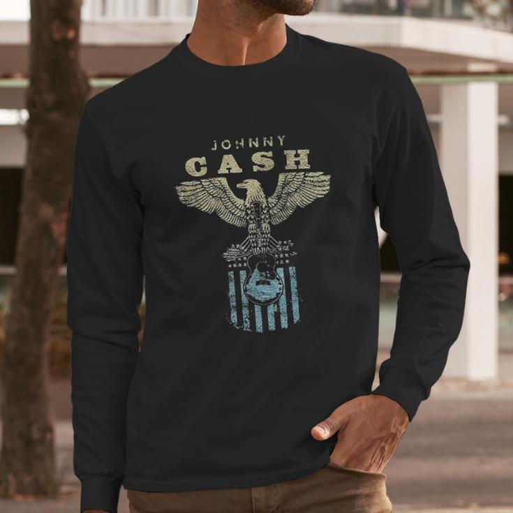 Johnny Cash Mens Jc Eagle Long Sleeve T-Shirt Gifts for Him