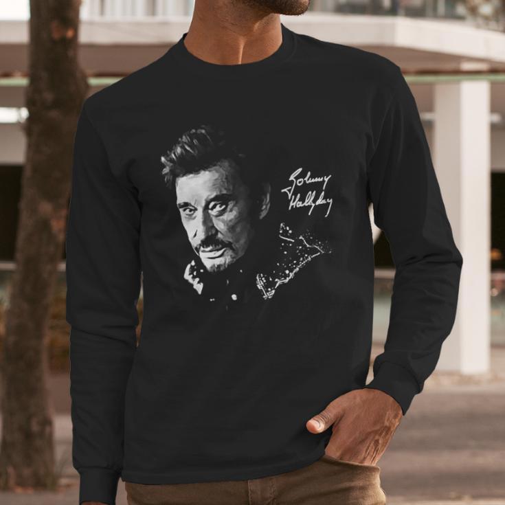 Johnny Hallyday Long Sleeve T-Shirt Gifts for Him