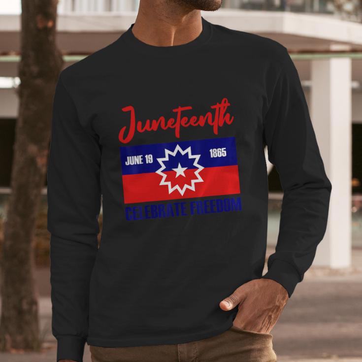 Juneteenth Celebrate Freedom Red White Blue Free Black Slave Long Sleeve T-Shirt Gifts for Him