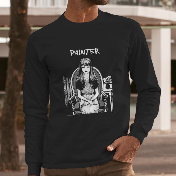 Junji Ito Tomie Sitting Long Sleeve T-Shirt Gifts for Him