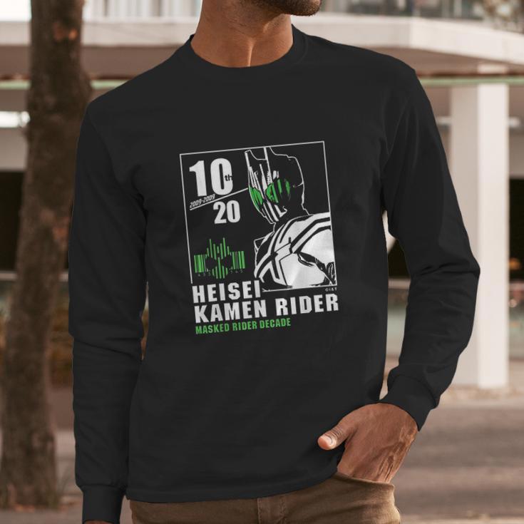 Kamen Rider Decade Heisei Rider Anniversary Long Sleeve T-Shirt Gifts for Him