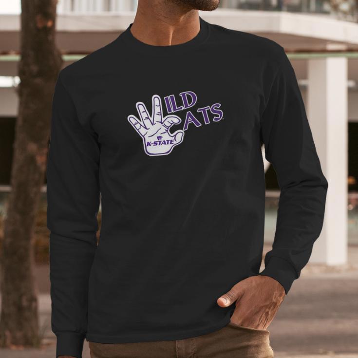 Kansas State Wildcats Foam Hand Apparel Long Sleeve T-Shirt Gifts for Him