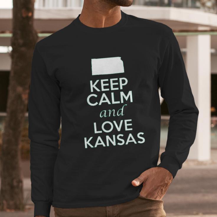 Keep Calm And Love Kansas State Long Sleeve T-Shirt Gifts for Him