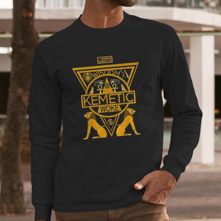 Kemetic Spirituality Ancient Egyptian Art Long Sleeve T-Shirt Gifts for Him