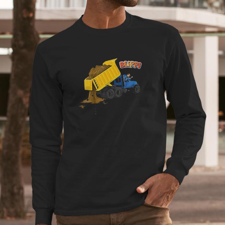 Kids Blippi Dump Truck Long Sleeve T-Shirt Gifts for Him