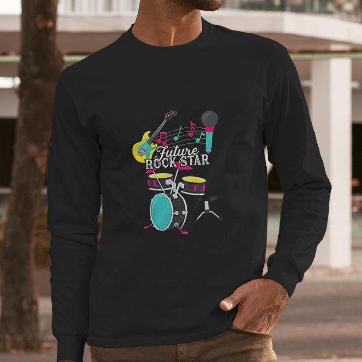 Kids Future Rock Star Aspirational Long Sleeve T-Shirt Gifts for Him