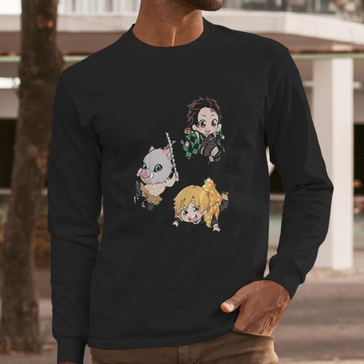 Kimetsu No Yaiba Demon-Slayer Long Sleeve T-Shirt Gifts for Him