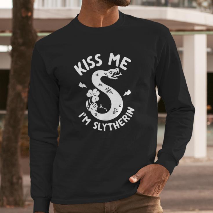 Kiss Me Im Slytherin T-Shirt T-Shirt Long Sleeve T-Shirt Gifts for Him