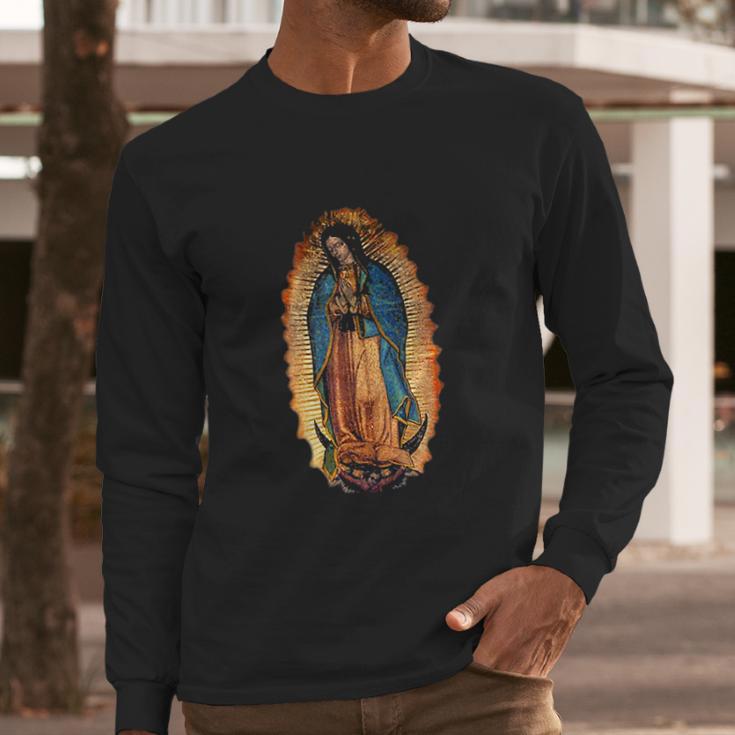 Our Lady Of Guadalupe Catholic Mary Long Sleeve T-Shirt Gifts for Him