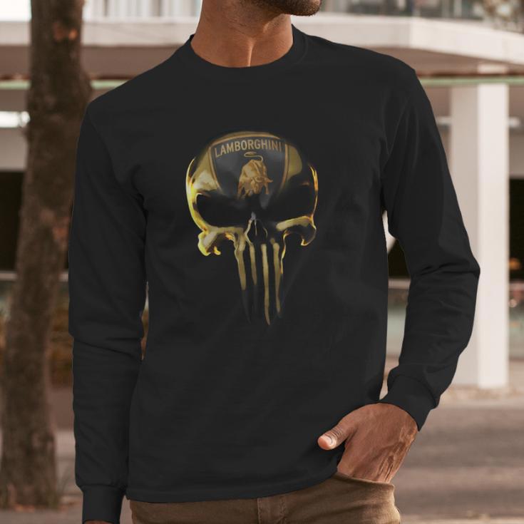 Lamborghini Skull V1 T-Shirt Hoodies And More Long Sleeve T-Shirt Gifts for Him