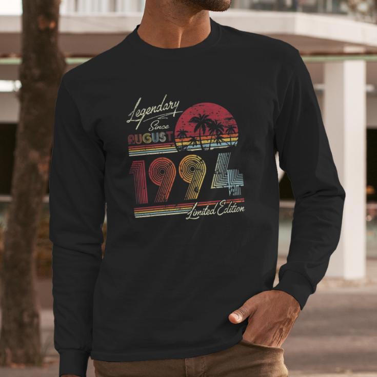 Legendary Since August 1994 27Th Birthday Gift 27 Years Old Long Sleeve T-Shirt Gifts for Him