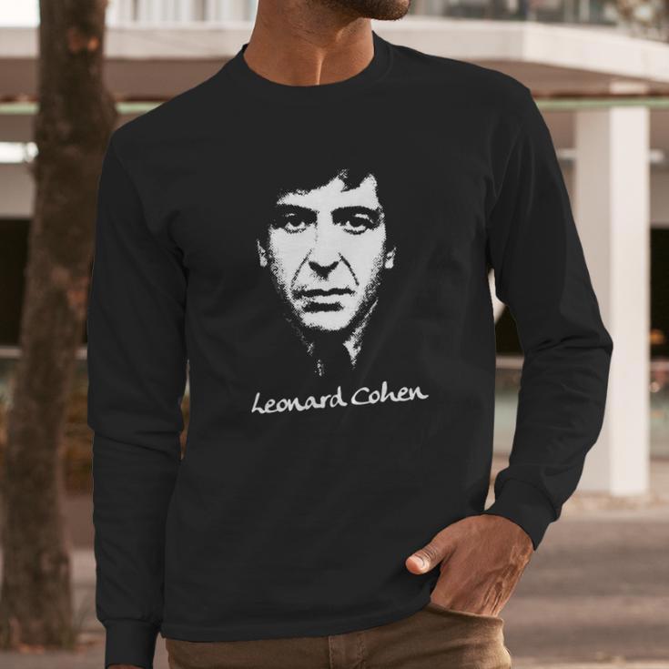 Leonard Cohen Tshirt Long Sleeve T-Shirt Gifts for Him