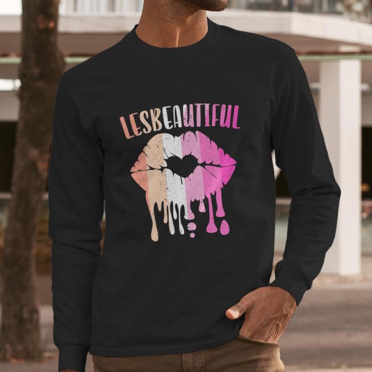 Lesbeatiful Lesbian Lgbtq Member Sexual Diversity Pride Funny Gift Long Sleeve T-Shirt Gifts for Him