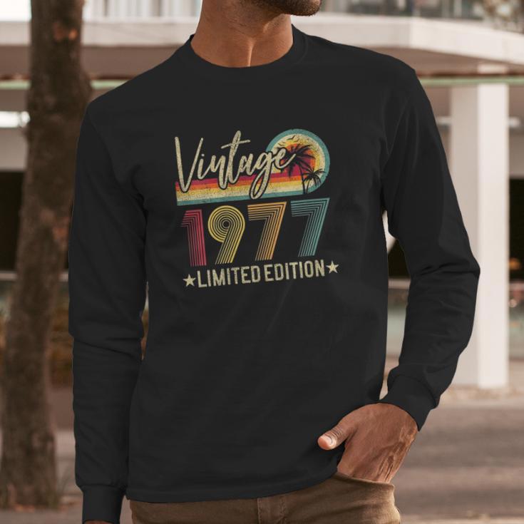 Limited Edition 1977 44Th Birthday Gift 44 Years Old Vintage Long Sleeve T-Shirt Gifts for Him