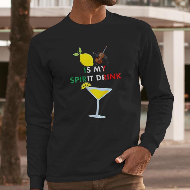 Limoncello Lemon Cello Is My Spirit Drink Long Sleeve T-Shirt Gifts for Him