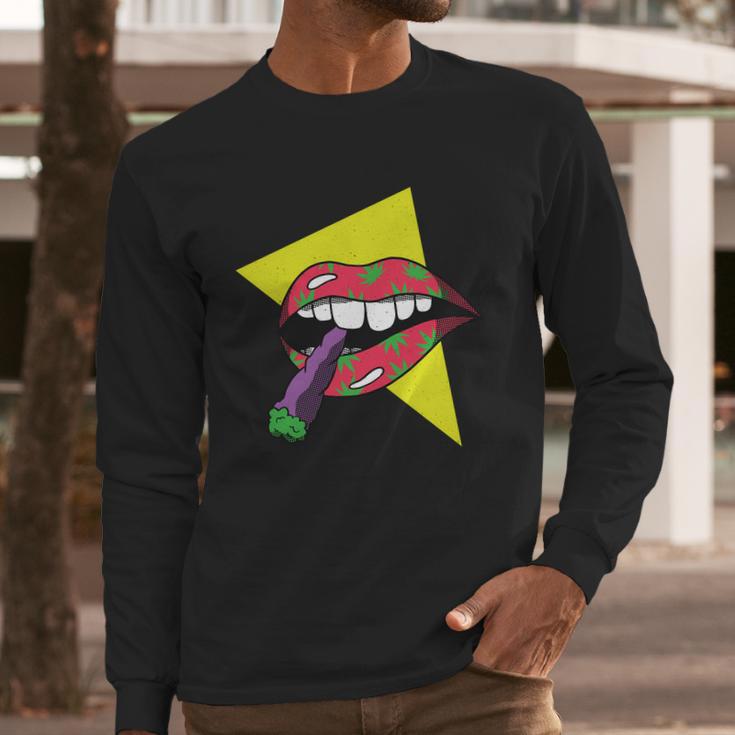 Lips Joint Long Sleeve T-Shirt Gifts for Him