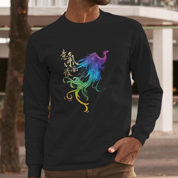 Live Action Phoenix Watercolor Long Sleeve T-Shirt Gifts for Him