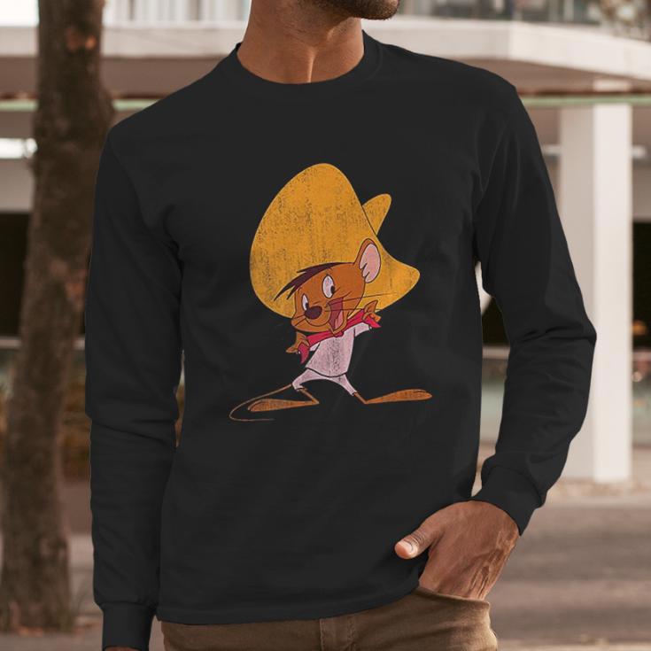 Looney Tunes Speedy Gonzales Red Hue Portrait Long Sleeve T-Shirt Gifts for Him