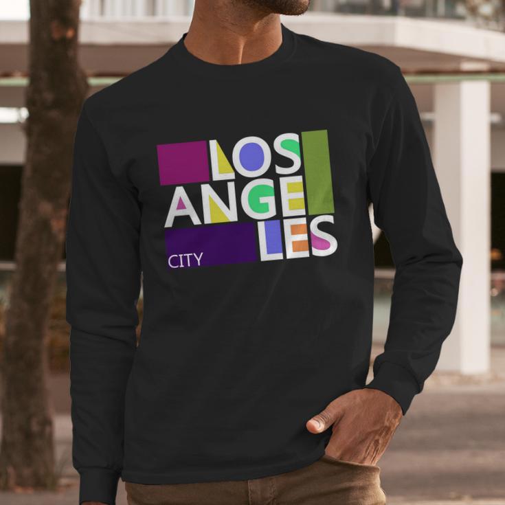 Los Angeles 1980S Logo Long Sleeve T-Shirt Gifts for Him