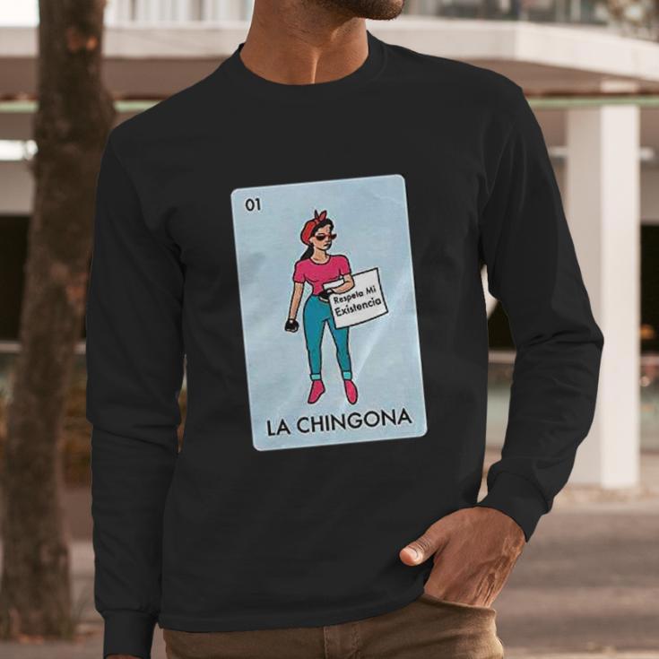 Loteria Mexican Parody Gamer Funny Graphic Long Sleeve T-Shirt Gifts for Him