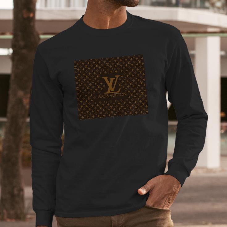 Louis Vuitton Shirt Pattern Lv Pattern Tee 256 Long Sleeve T-Shirt Gifts for Him