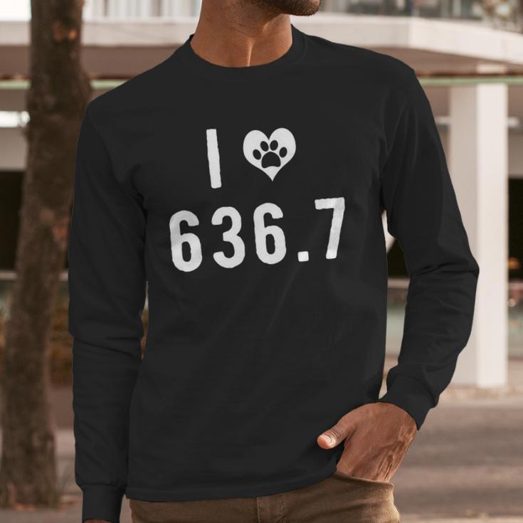 I Love 6367 Dogs Funny Dewey Decimal Long Sleeve T-Shirt Gifts for Him