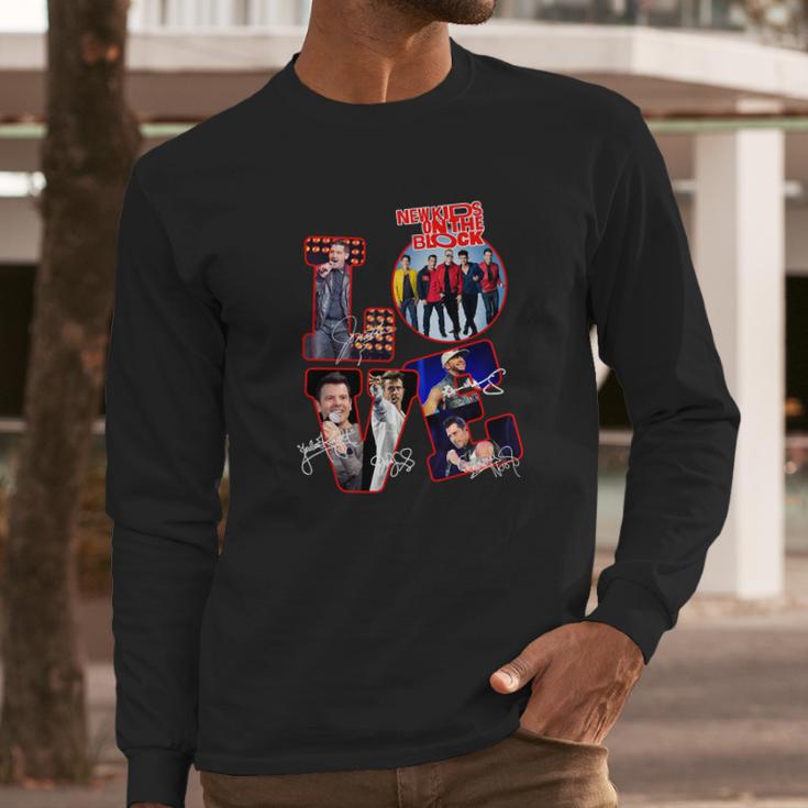 Love New Kids On The Block All Signature Long Sleeve T-Shirt Gifts for Him