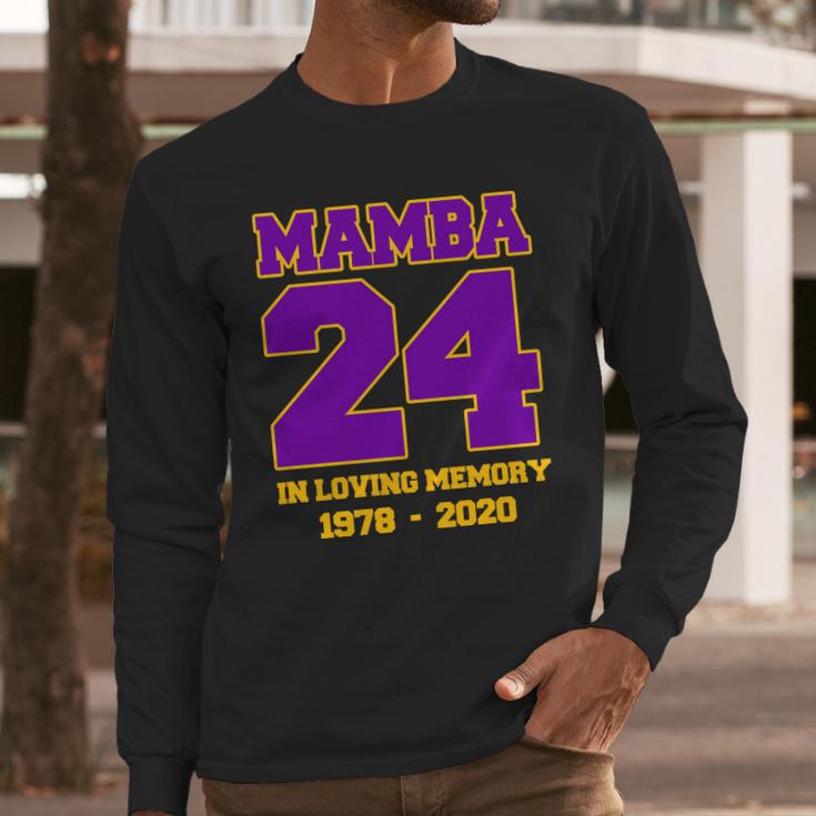 In Loving Memory Mamba 24 Tribute Long Sleeve T-Shirt Gifts for Him