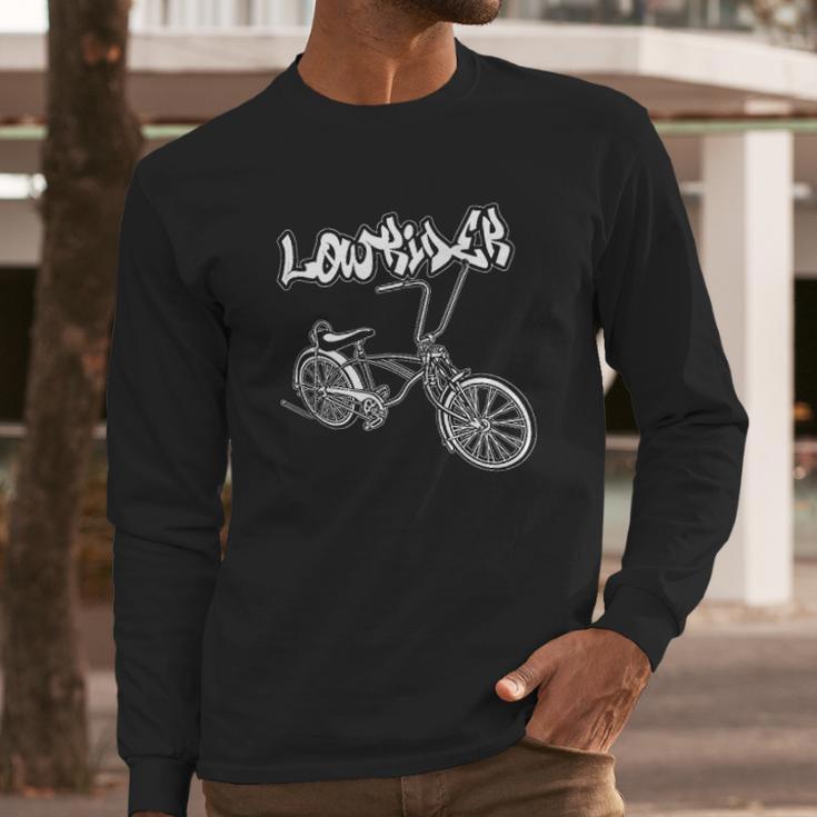 Low Rider Bicycle For Men Chicano Cholo Lowrider Bike Long Sleeve T-Shirt Gifts for Him