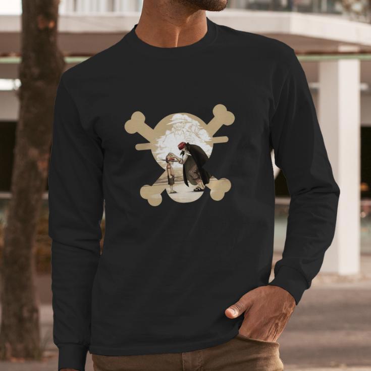 Luffy & Shanks Long Sleeve T-Shirt Gifts for Him