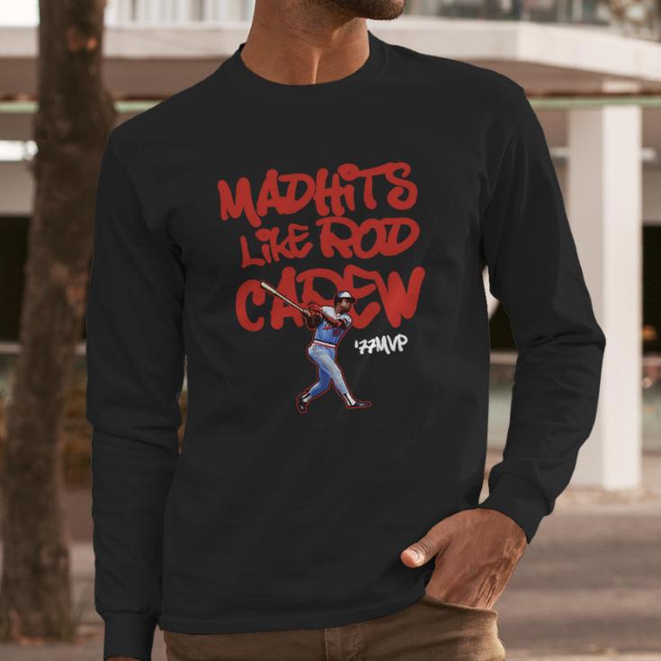 Mad Hits Like Rod Carew Shirt Long Sleeve T-Shirt Gifts for Him