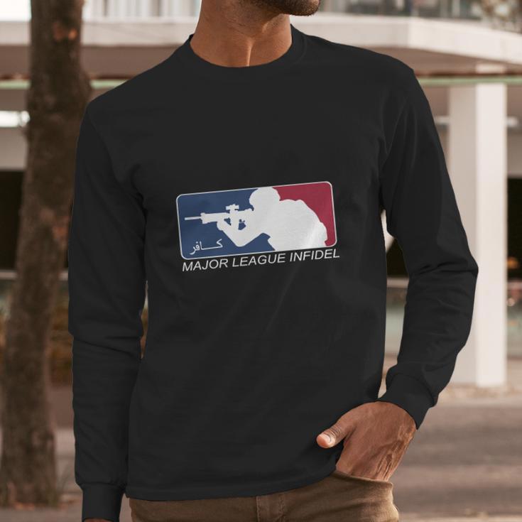 Major League Infidel Shirts Long Sleeve T-Shirt Gifts for Him