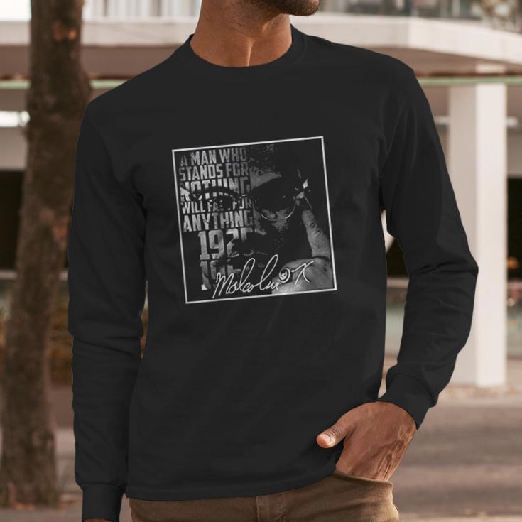 Malcolm X Signature Long Sleeve T-Shirt Gifts for Him