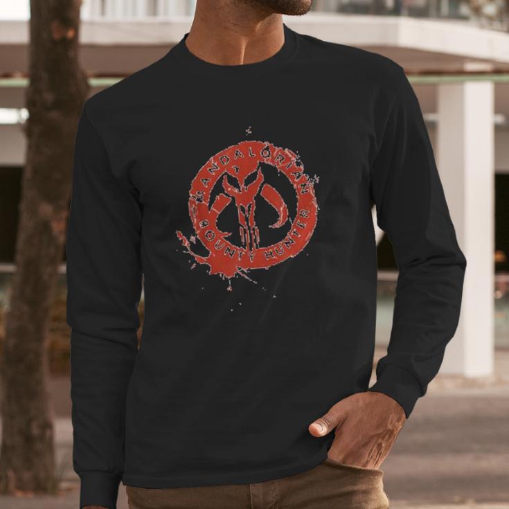 The Mandalorian Bounty Hunter Stamp Long Sleeve T-Shirt Gifts for Him