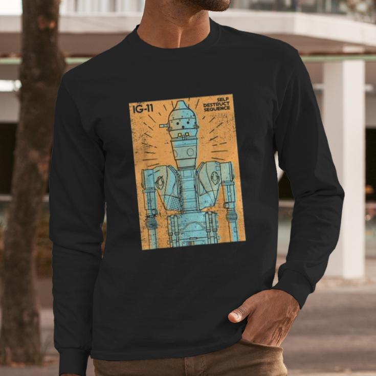 The Mandalorian Ig 11 Self Destruct Sequence Long Sleeve T-Shirt Gifts for Him