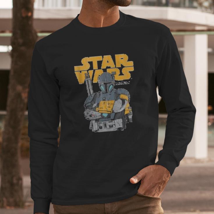 The Mandalorian Mando Battle Long Sleeve T-Shirt Gifts for Him