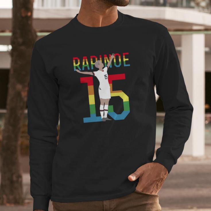 Megan Rapinoe Victory Pose Lgbtq Long Sleeve T-Shirt Gifts for Him