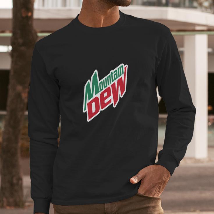 Mens Mountain Dew Long Sleeve T-Shirt Gifts for Him