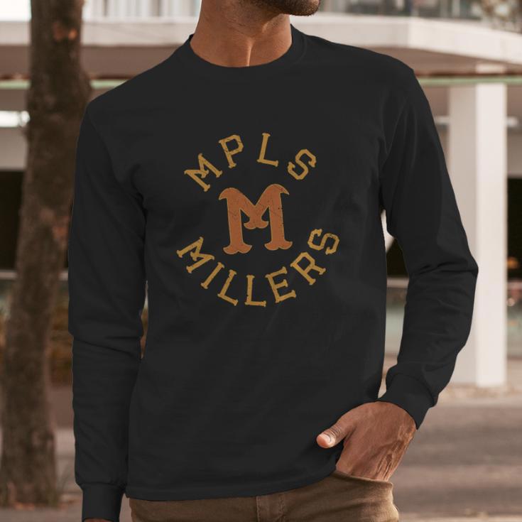 Minneapolis Millers - Mens T-Shirt By American Apparel Long Sleeve T-Shirt Gifts for Him