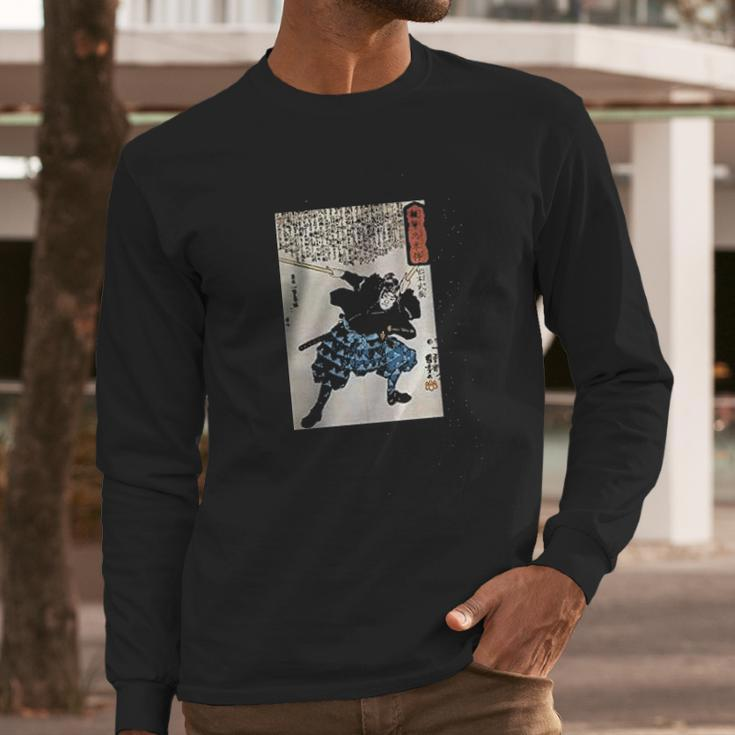 Miyamoto Musashi Two Swords B Long Sleeve T-Shirt Gifts for Him